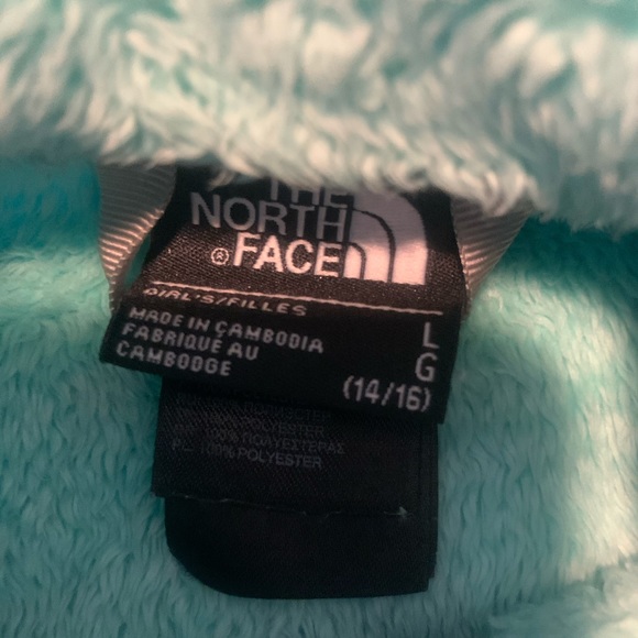 Mint Green North Face Jacket - Picture 2 of 3